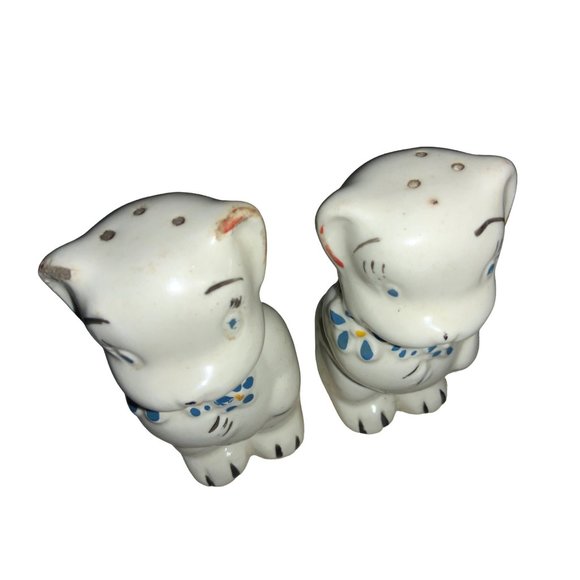 Happy White Bear Salt and Pepper Shakers American Bisque - Picture 3 of 14